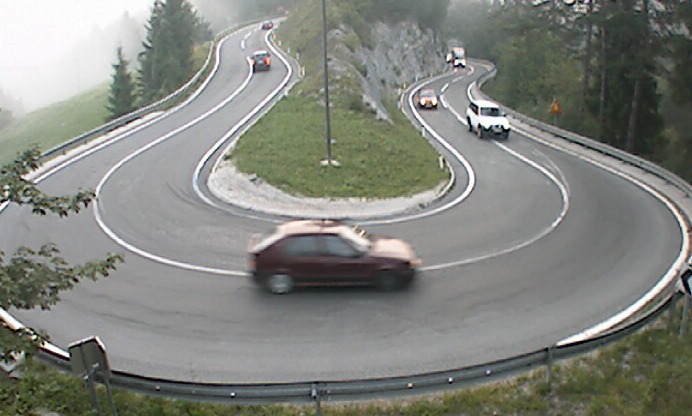 hair-pin curved road